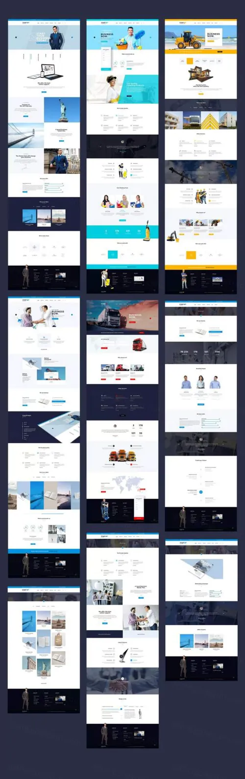 一套简约好用的网页设计Ui Kits模版PSD