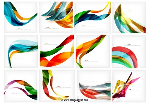 彩色液体渐变矢量背景Vector background