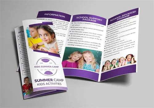 小学学校三折页小册传单模板 Junior-School-Trifold-Brochures (2)