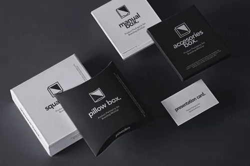 产品包装套装样机 Psd Product Packaging Set Mockup