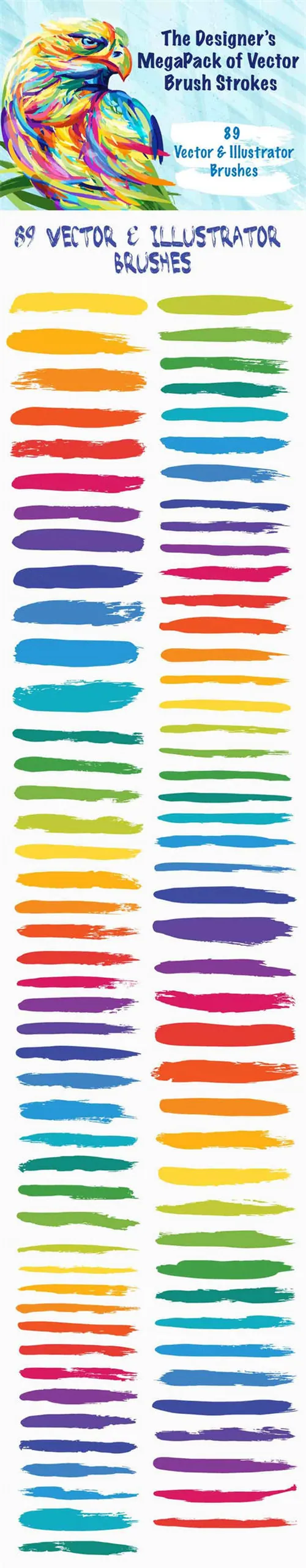 多款好用的水彩、油画效果AIPS笔刷合集 vandelay-premi