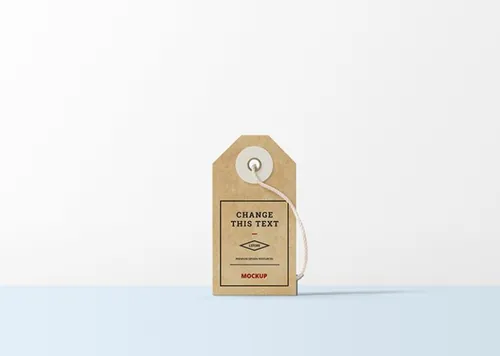 一款T型牛皮纸牛仔服饰展示样机贴图