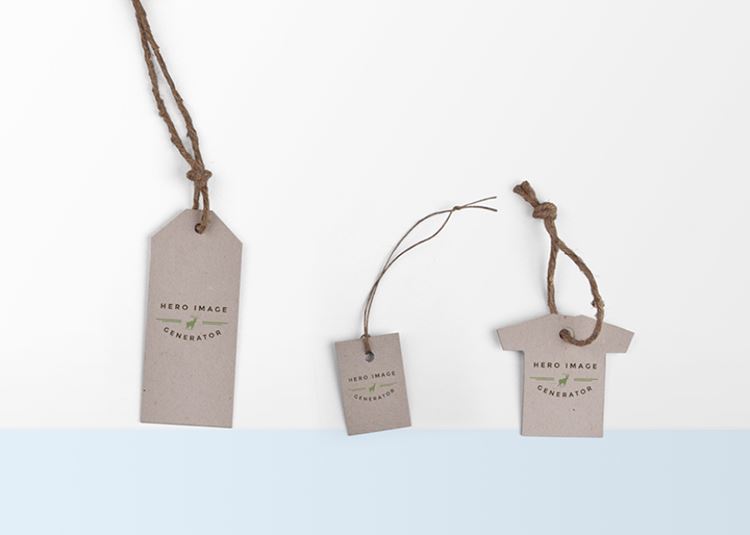 三款棉麻绳灰色系做旧智能VI贴图样机