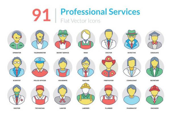 专业服务图标素材 91 Professional Services Icons