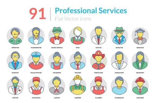 专业服务图标素材 91 Professional Services Icons