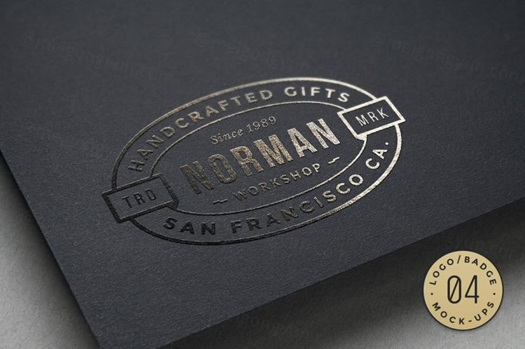 特殊工艺徽标logoPSD贴图样机10 Logo/Badge Mock-Ups