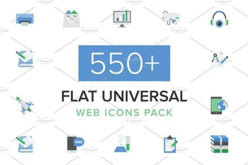 扁平化通用网页图标素材 550  Flat Universal Web Icon