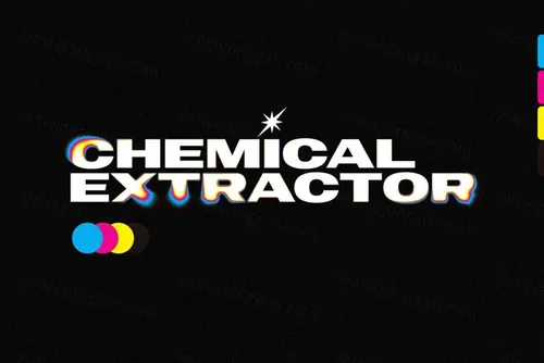 潮流酸性艺术CMYK半色调颗粒感照片特效PS动作模板素材 C