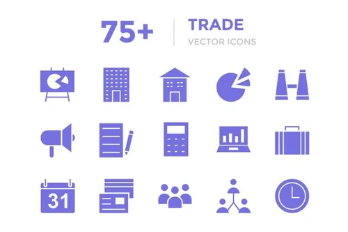 交易矢量图标 75  Trade Vector Icons