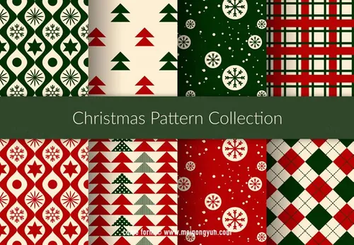 漂亮的圣诞节图案 Nice-christmas-patterns