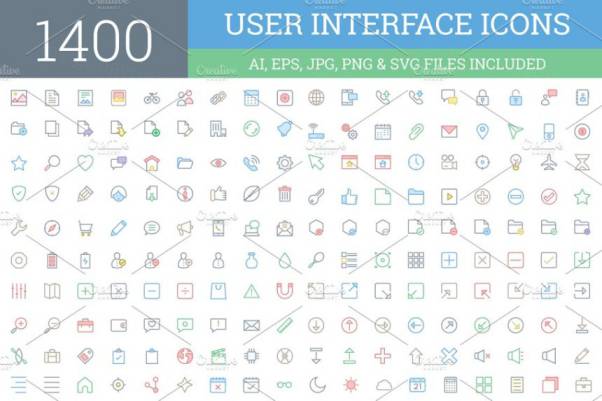 用户界面图标 1400 User Interface Icons
