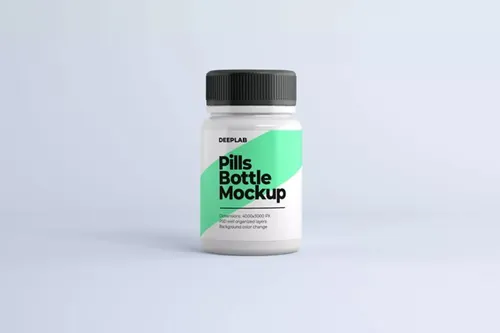 药丸药品瓶外观设计样机 v3 Medical Pill Bottle Mockup
