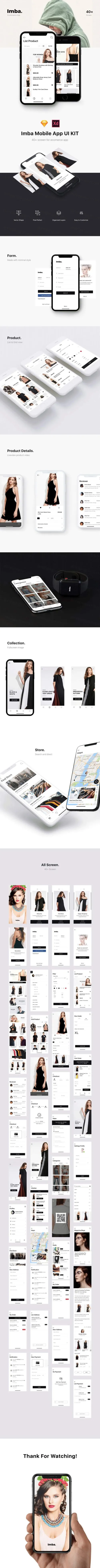 首款iPhone X的时尚电商APP UI KITS套装模版下载[ S
