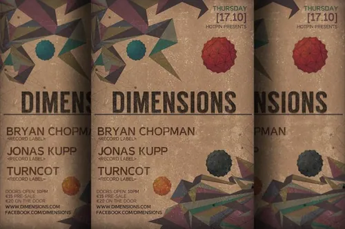 极简主义聚会派对传单模板 Minimal-Party-Flyer-Template