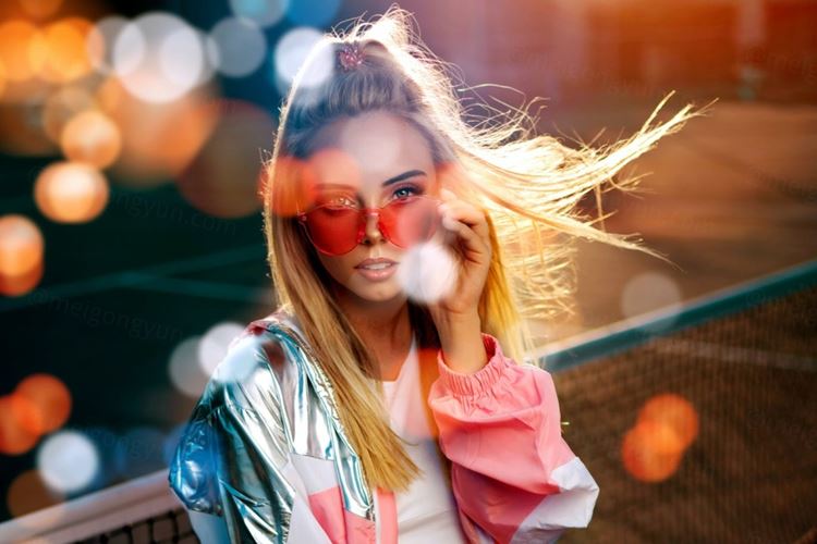 高品质酷炫夜晚散景光斑PS叠加层素材 Bokeh Photo