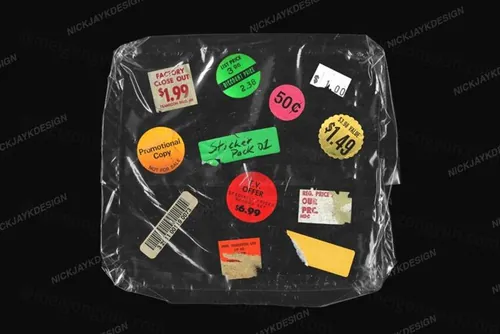 50张撕裂废旧贴纸标签复古仿旧设计装饰元素 Sticker