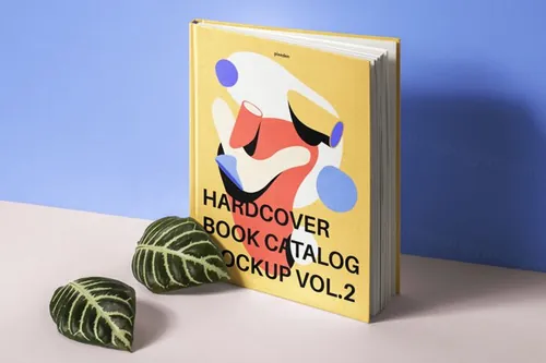 精美的精装psd目录样机 Psd Hardcover Book Catalog Mockup 2