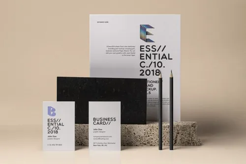 一套全新的基本文具psd样机 Essential Stationery Psd Mockup Vol5