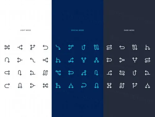 线框连接器图标包Connectors Icon Pack Line i