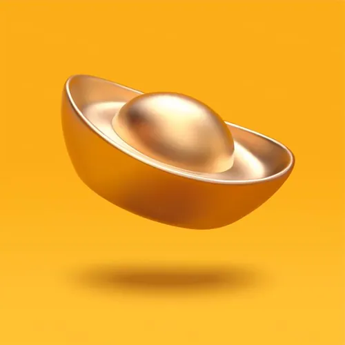 2023年农历新年玉兔迎新春传统东方中国风金元宝装饰元素EP