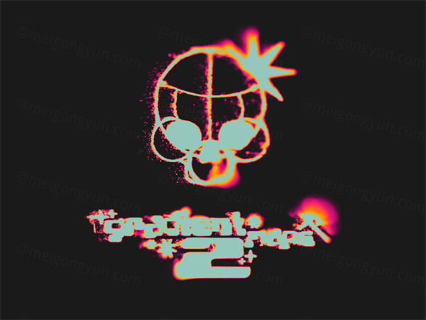 80个复古酸性艺术元素渐变颗粒纹理素材 GRADIENT MAPS 2