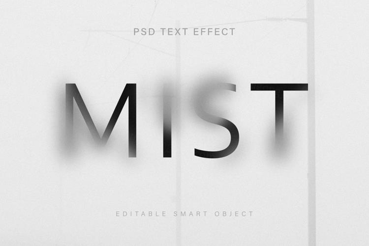 高质量模糊迷幻抽象字体特效一键生成PSD模板素材 Blurr