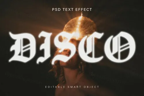 高质量复古发光迷幻字体特效一键生成PSD模板素材 Vinta