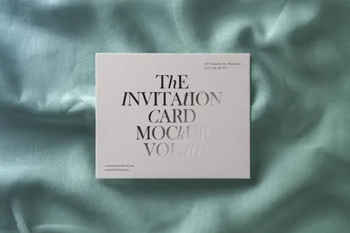 高质量psd邀请卡片样机  Psd Invitation Card Mockup Vol10