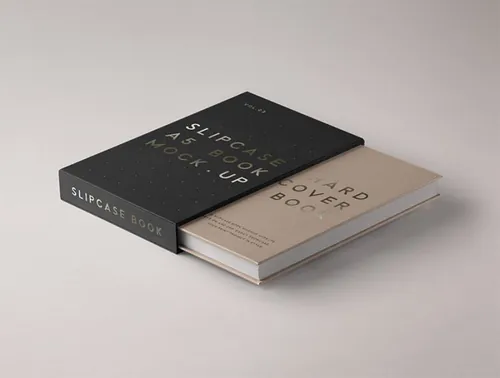 精装滑套书本样机 Psd Slipcase Book Mockup Vol3