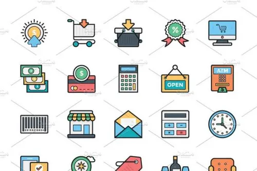 常见物品彩色扁平化图标 600  Colored Icons Bundle