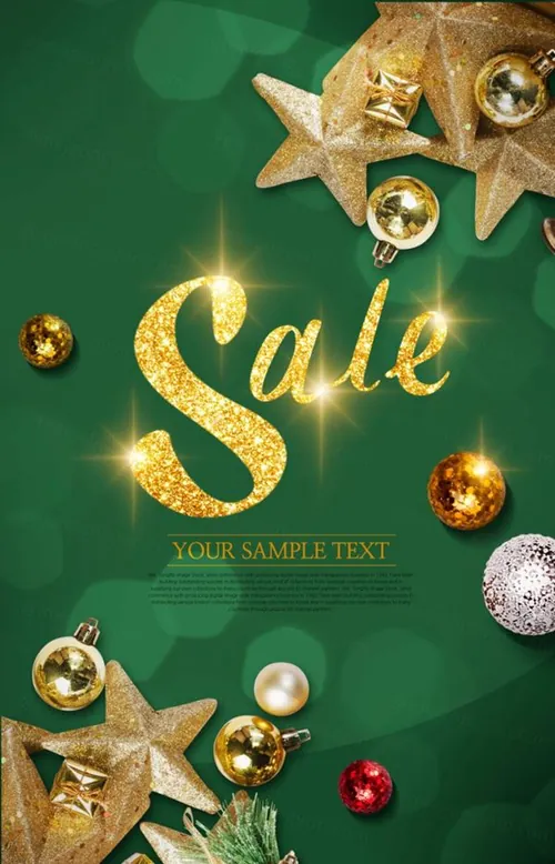 冬季圣诞促销活动广告宣传海报psd模板