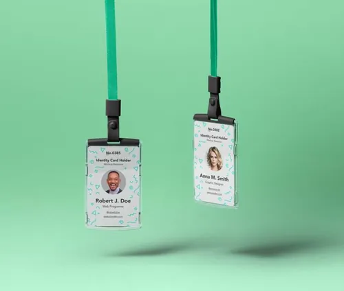 工作证持有人样机 Psd Identity Card Holder Mockup Vol4