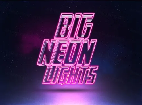 80年代3D紫色霓虹灯文字特效模板 80\'s Style Text Mockup v3 2 Purlpe