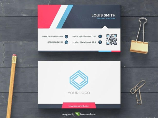 商务名片模板PSD模板Corporate business card template