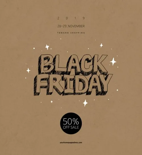 黑色星期五购物节促销活动宣传电商海报素材