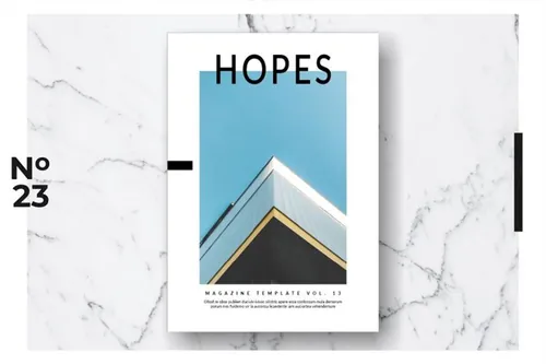 时尚现代建筑杂志图册设计模板 Magazine Template