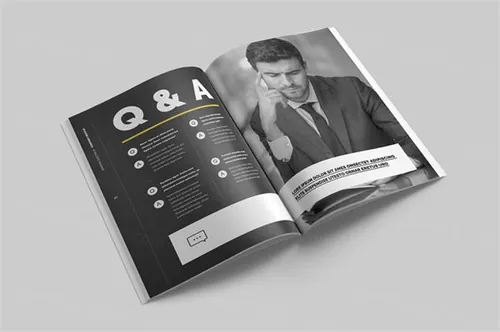 高品质时尚画册企业简介品牌手册楼书设计ID模板 Company profile