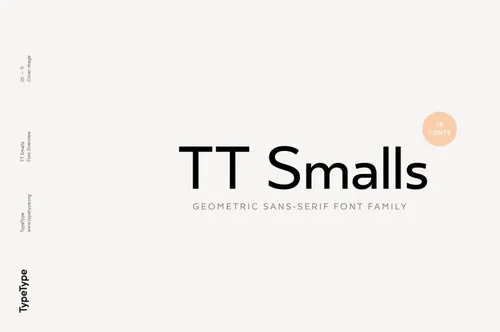 现代电影影视几何无衬线英文字体 TypeType - TT Smalls