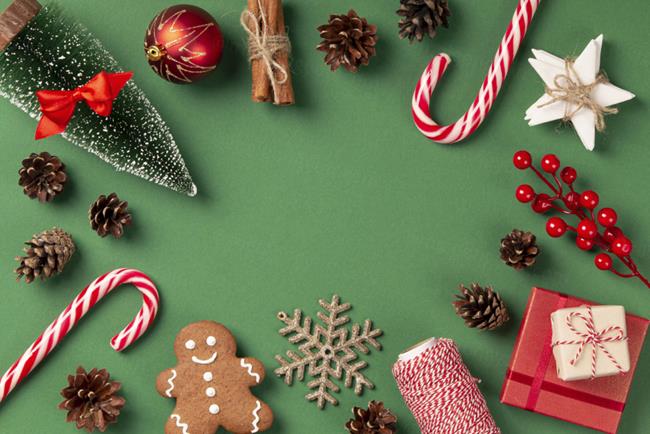 极简圣诞节礼盒礼品盒包装盒装饰元素4K高清背景设计素材 ch