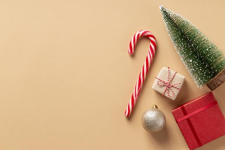 极简圣诞节礼盒礼品盒包装盒装饰元素4K高清背景设计素材 ch