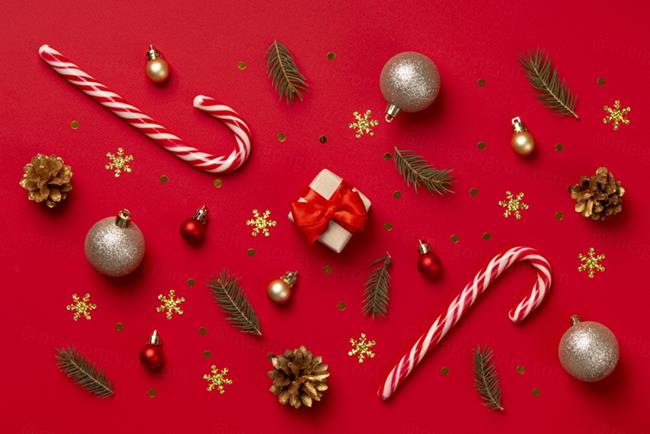 极简圣诞节礼盒礼品盒包装盒装饰元素4K高清背景设计素材 ch