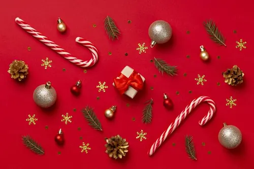 极简圣诞节礼盒礼品盒包装盒装饰元素4K高清背景设计素材 ch