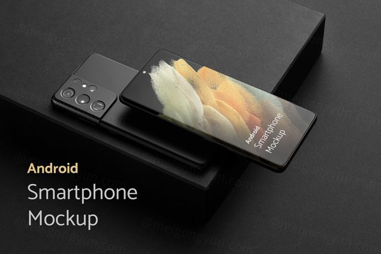 三星S21手机APP设计提案UI界面贴图样机模板素材 And