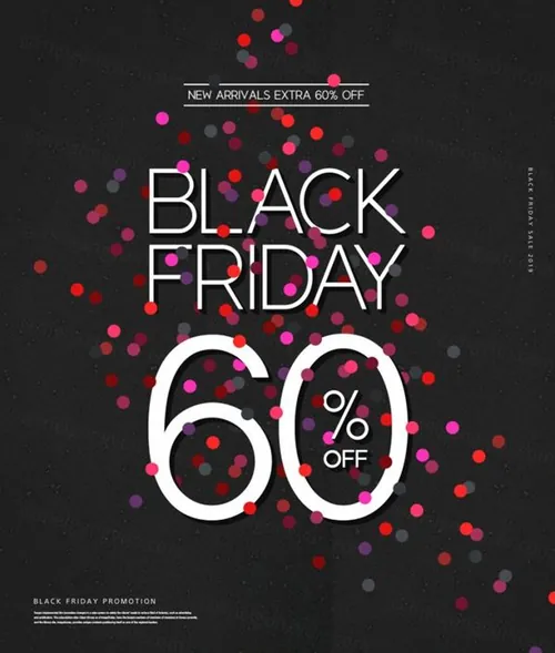 双11折扣促销活动宣传广告海报模板