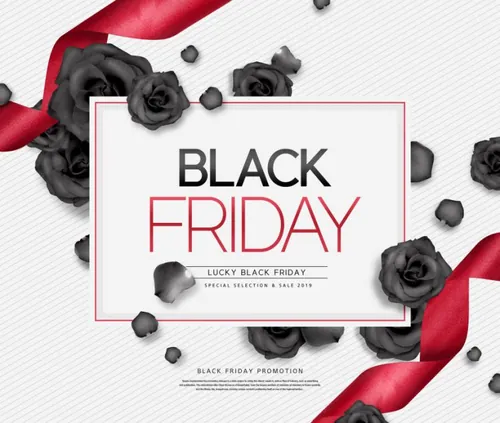 黑五海淘购物促销活动宣传海报psd模板