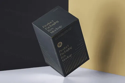 高质量的psd盒子包装模型样机 Psd Product Packaging Mockup