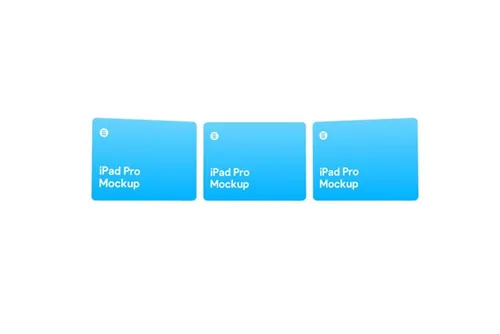 超高分辨率苹果iPad白模网页UI设计提案样机模板 iPad Pro Clay Mockups