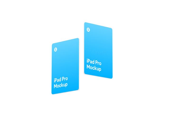 超高分辨率苹果iPad白模网页UI设计提案样机模板 iPad Pro Clay Mockups