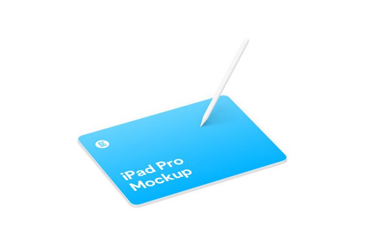 超高分辨率苹果iPad白模网页UI设计提案样机模板 iPad Pro Clay Mockups