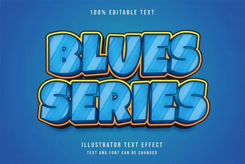 三维立体特效字体文本特效可编辑EPS矢量模板素材3d editable text style effect